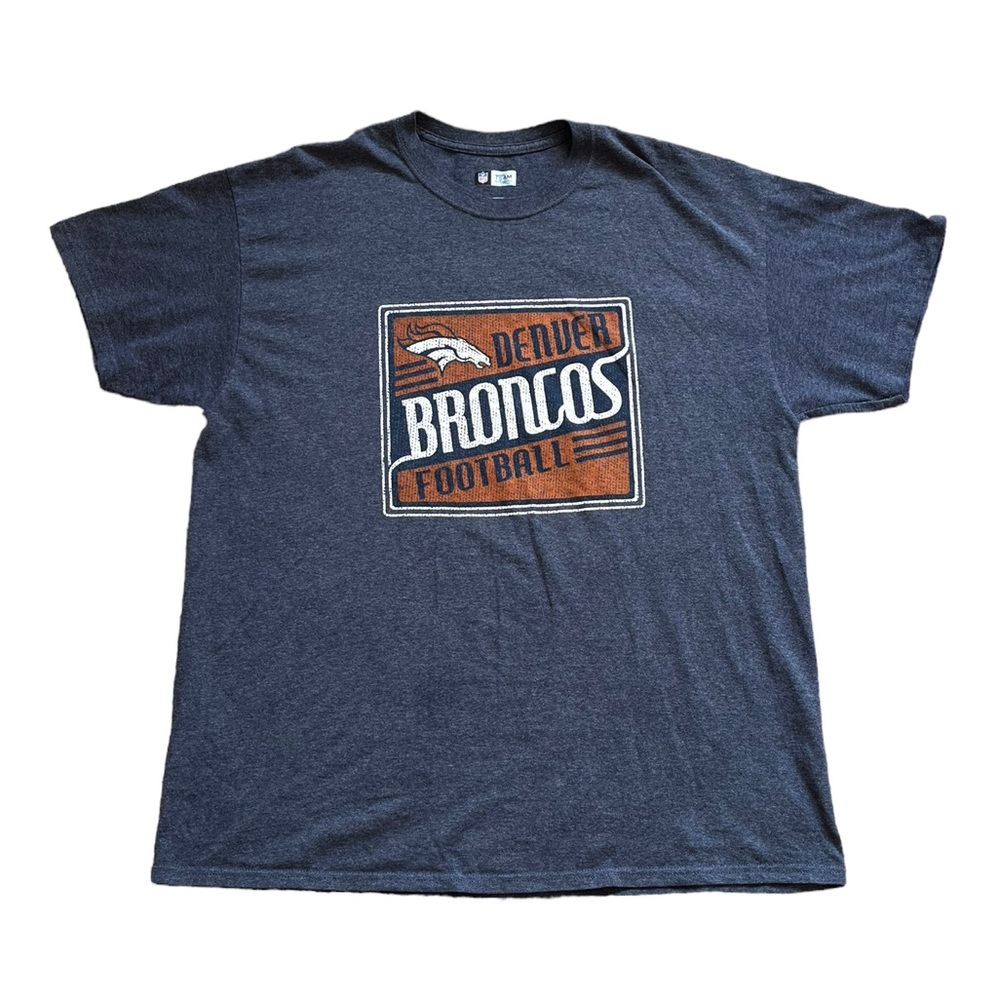 Denver Broncos Football Short Sleeve Tee | NFL Team Apparel | Men’s XL